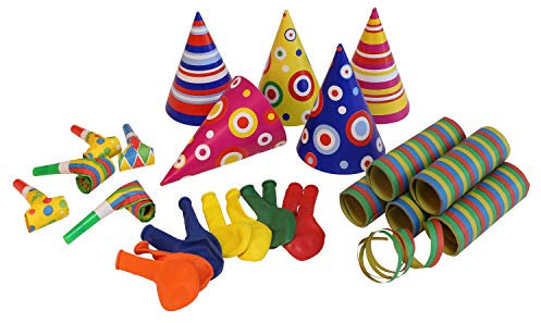 Amscan 9903809 - Party-Set Karneval Papier / Plastik / Latex 25-teilig, Mitgebsel