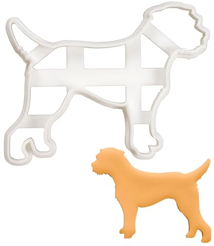BAKERLOGY Border Terrier Silhouette Cookie Cutter - Detailed Biscuit Cutter Design for Baking and Crafts, Ideal on Fondant, Dough, Clay