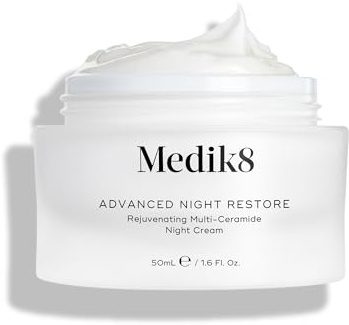 Medik8 Advanced Night Restore - Rejuvenating Multi-Ceramide Night Cream - Moisturiser - Deeply Nourish and Visibly Firm Your Complexion While You Sleep - 50ml