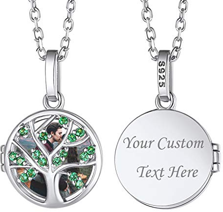 Suplight Collana Donna con Medaglione a Cuore Personalizzata Collana Donna con Foto Personalizzato Collana Donna Acciaio Inossidabile Personalizzata