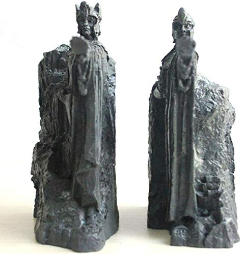 LILOVE Hobbit Third Die Tore von Gondor Argonath Statue Buchstützen 14cm Harz Buchhalter