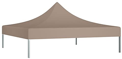 Susany Pavillondach UV- und wasserbeständig Pavillon Dachplane Ersatzdach Partyzelt Gartenzelt 3x3 m Taupe 270 g/m²