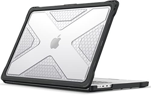 Fintie Hülle Kompatibel mit MacBook Pro 16 (2024-2021) M4 M3 M2 M1 Pro/Max A3186 A3403 A2991 A2780 A2485, Ganzkörper-Rugged Schutzhülle TPU Stoßstange Case Kompatibel mit MacBook Pro 16, Transparent