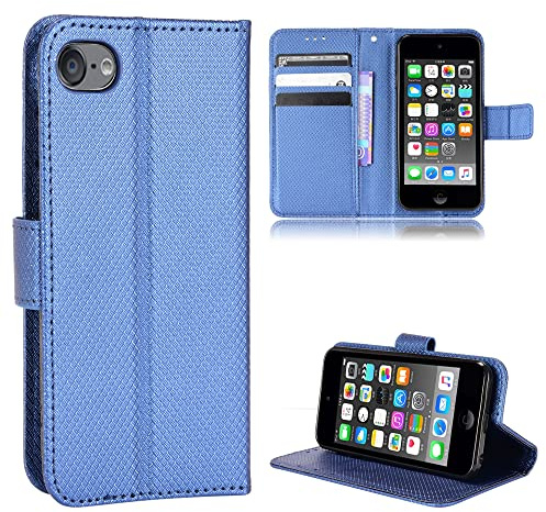 Baifu Lederhülle für iPod Touch 6/5/7 Hülle, Flip Case mit Stand, Diamant Cover Etui Handyhülle für iPod Touch 6/5/7，Diamant05
