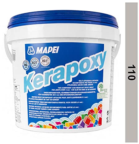 MAPEI Kerapoxy Epoxidharz Fugenmörtel für fliesen 2K 5 kg (manhattan 110)