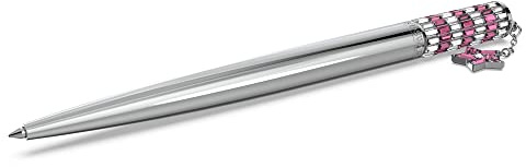 Swarovski Lucent Kugelschreiber, Rosa, Verchromter Stift mit Edlen Swarovski Kristallen