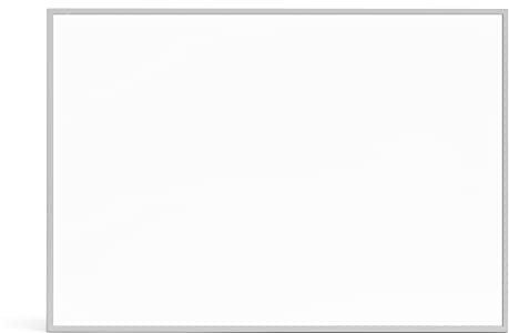 ULCANO Pannello Radiante Infrarossi a CRISTALLI di CARBONIO, 600W 100x60 cm, Comfort Termico (non secca l’aria) Basso Consumo, Max Efficienza e Conversione Termica, ALLUMINIO, Mod. ALU ECO PRO