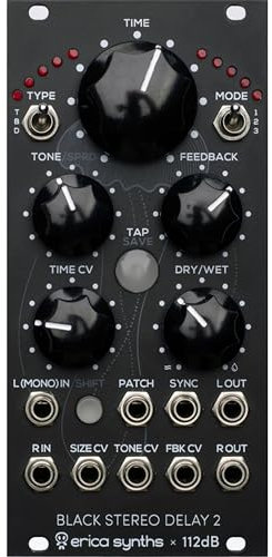 Erica Synths Black Stereo Delay 2 - Effekt Modular Synthesizer