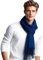 LA FERANI Herren Kaschmir dünn Schal Frühling Winter 185x65 Kaschmirschal dunkel blau Pashmina Halstuch Wollschal Wolle Uni Farbe Herrenschal S2 (Dunkel Blau)