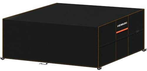 HEIMUNI Funda Muebles Jardin Exterior Impermeable, 250x160x90cm Funda para Mesa de Jardin 420D Oxford Fundas Protectora Muebles Jardín Anti-UV, Cubierta de Exterior para Mesa y Sillas, Sofá de Jardín