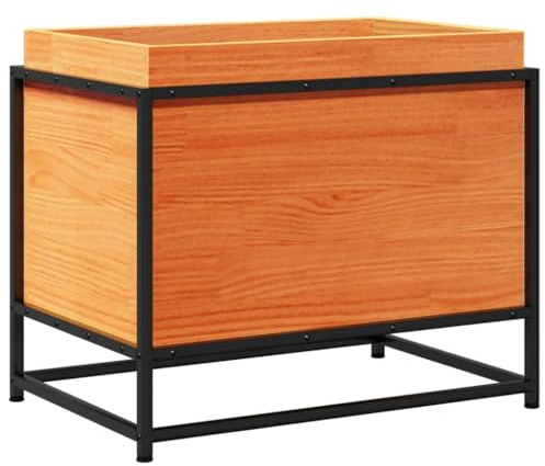 vidaXL Odlingslåda vaxbrun 60x40x50 cm massiv furu