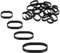 80 Piezas Bandas de Goma Grandes Negro, Tácticas Rubber Bands Goma Elastica, Gomas Elasticas Papeleria Anchas, Bandas Oficina Gruesas Resistentes para Escuela Hogar Camping Industrial