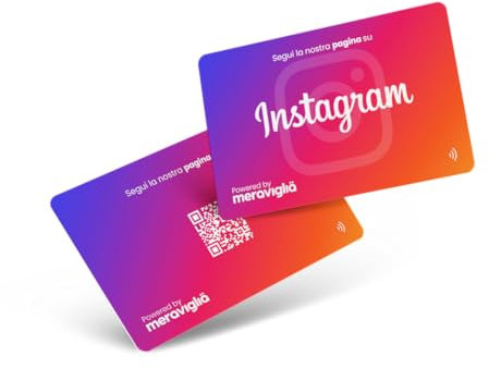 Steigern Sie Ihre Follower mühelos auf Instagram | NFC+QR Code Card | Kompatibel mit Android und iOS