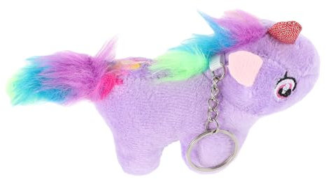 IMIKEYA Plüsch Einhorn Schlüsselanhänger Niedlicher Schlüsselring Für Taschen Rucksäcke Und Partys Weiches Material Für Mädchen Und Dekoration
