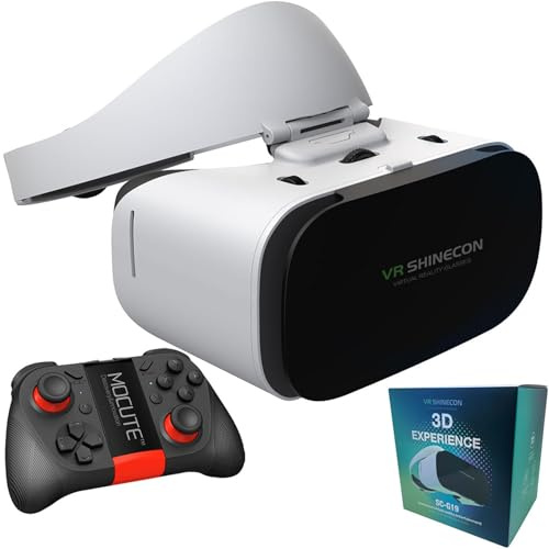CXCZFG Gafas Realidad Virtual 3D, Gafas Inteligentes para Videojuegos Gafas Pantalla Vídeo, Ajuste Miopía 600°, para iPhone 16/15, Steam Deck, ROG, Mac, PC, Android E iOS(050)