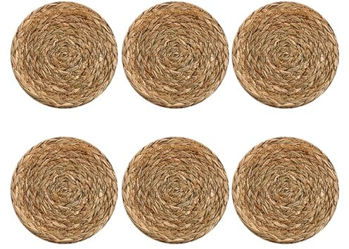 Riiichflowshop Ensemble 6 Nattes Élégantes Mattes Lieu Résistant À pour Restaurants en Plein Air des Styles Japonais Accessoires