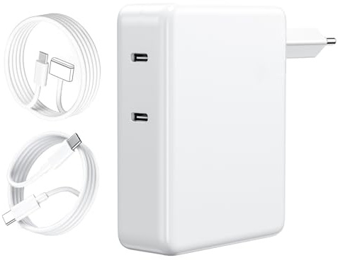 Cargador para Mac Book Pro de 280W, 2 Puertos de 140W+140W, Cable de Carga USB C, Compatible con Mac Book Pro/Air 2016-2025 M1 M2 M3 M4 Series con Cable de Carga Tipo C de 2m y Cable magnético3