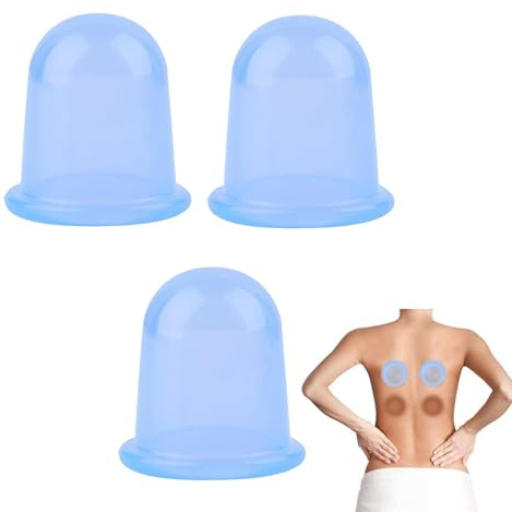 3 Stück Schröpfgläser Silikon,Silikon Schröpfköpfe,Schröpfen,Cupping SetSilikon,SchröpfglasSilikon,Für Schröpfen Körper, Gegen Cellulite Und Hautpflege Fördert Die Durchblutung