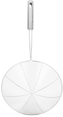 VINTORKY Schiumarola in Acciaio Inossidabile 304 per Noodles Cucchiaio Professionale Antiruggine Design Ergonomico per Frittura e Pasta