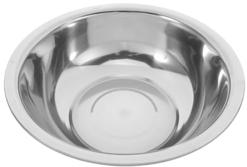 HOLIDYOYO Fußbad aus Edelstahl Rostfrei und Pflegeleicht 32cm Durchmesser Modernes Design zum Einweichen und Waschen der Füße