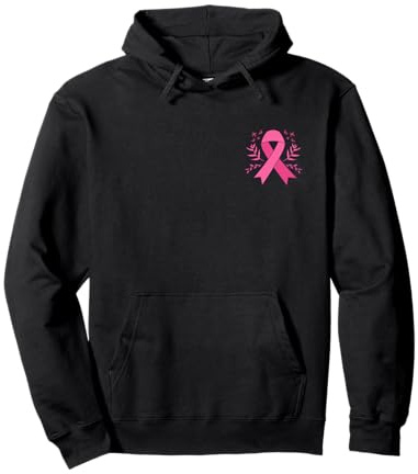 Ruban Rose Octobre 2026 Lutte au Cancer du Sein Sweat à Capuche