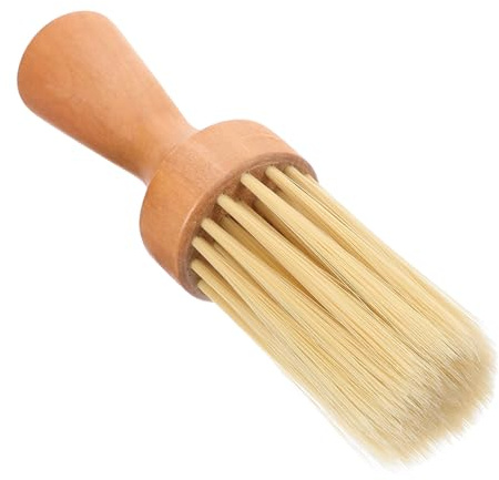 Homoyoyo Bartbürste Komfortable Borsten für Herren und Weichen Fasern mit Holzgriff zur Bartpflege und Rasur für Reise und Tägliches Grooming