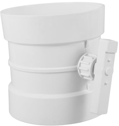 Manual Airflow Control Valve Pvc White for Duct Ventilation