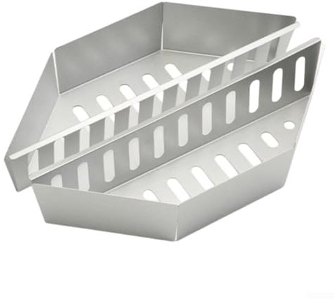 Yuanpgky Kohlekorb für Grill, verzinktes Grillwerkzeug, 2 Stück, Kohlekorb für den Außenbereich, gleichmäßige Wärmeverteilung, rostbeständig, leicht und tragbar