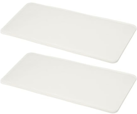 QUARKZMAN 2 Piezas De Base De Fieltro para Dar Forma, 12 X 6 Pulgadas Rectángulo Insertos para Bolsas Inferiores Almohadilla Moldeadora Tablero Forro Esquina Arqueada, Blanco