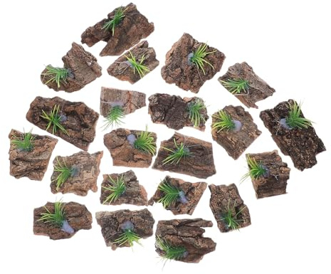 Abaodam 24 Stück Natürliche Baumrindenstücke für Terrarien Unregelmäßige Reptilienrinde als Kletterplattform und Versteck für Geckos Chamäleons Schildkröten