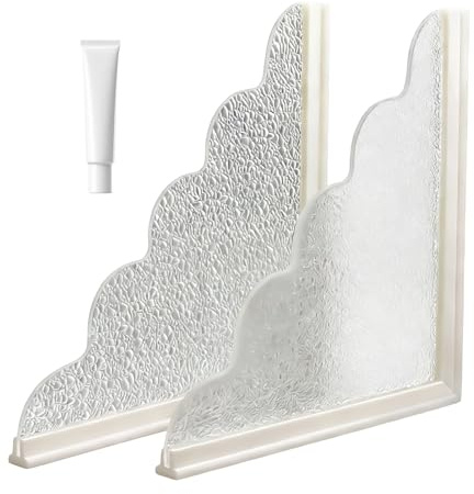 Genérico Protector contra Salpicaduras de Bañera - Autoadhesivo Impermeable | Protector De Agua para La Ducha - Barrera Impermeable De Agua para Esquina De Bañera, Baño, Lavadero, Fregadero Y Hogar