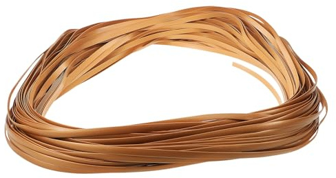 TINEASUR 1 Rolle Kunststoff Flechtstreifen in Gold Robust und Gesund für Möbel und Selbstgemacht Bastelarbeiten für Heimdekoration und Rattanmöbel Flechten