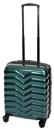 Bowatex Handgepäck Hartschalenkoffer Trolley V Grün Rollenkoffer 55 cm Cavalet