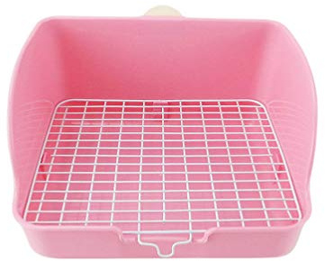 POPETPOP Toilettes pour Animaux Toilettes pour Lapins Bac à Litière pour Animaux pour Chiens Et Lapins