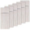 Westmark 6 Servietten-/Bestecktaschen, 24 x 9 cm, Synthetik, Saleen-Edition: Linen, Beige/Weiß, 01210004250