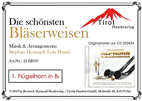 Die schönsten Bläserweisen - für Flügelhornduette