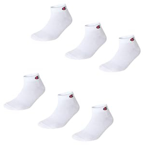 Champion Core Socks 6PP Crew, Vit, 43-46 EU (9-10.5 Storbritannien) Unisex - Vuxen -FW23, Bianco, 43-46 EU