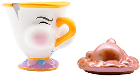 ABYSTYLE - Disney 3D-Tasse, Motiv: Die Schöne und das Biest, mit Reißverschluss