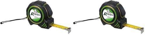 RIBIMEX PRMES05X19 Flessometro Autobloccante 5 m, Metro da tasca (Confezione da 2)