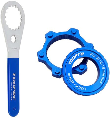 Ezweiji Bremsscheibe Centerlock, Fahrrad Center Lock Adapter auf 6 Loch MTB Fahrrad Fitting Adapter Scheibenbremse Boost Hub Spacer Fahrradteil, Inklusive Montageschlüssel