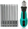 Set di 12 cacciaviti Torx T6-T40, 1/4, set magnetico Torx con foro S2, in acciaio esagonale, set di punte per cacciavite elettrico T20 T25, lunghezza 75 mm