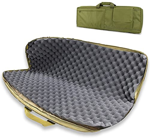 Gewehrrucksack Weiche Gewehrkoffer Gewehrkoffer Airsoft Taktischer Gewehrkoffer - Lange Gewehrtasche mit Ei-Baumwollschutz, 85 cm 100 cm taktische Armeejagd AEG Gewehrpistole Schrotflintenkoffer Hand