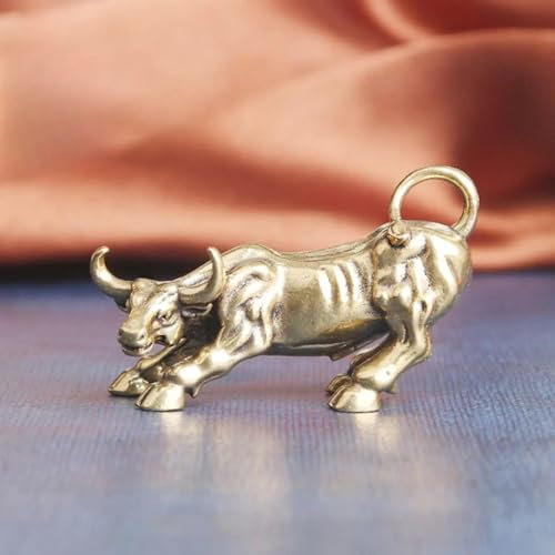 DUOLAIYUNSO Bronzefigur, 4,7 x 2,9 cm, Retro-Figuren aus reinem Messing, Miniaturen, Tischdekoration, Basteln, Heimbüro, Dekorationen