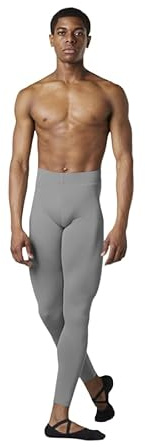 Etoile Calzamaglia da Uomo Lunghezza Intera MP002 per Bloch Sport Danza Classica Ballo Ballerino Relax Balletto Saggio Prove Esibizioni Allenamento Pantalone (Grigio, M)