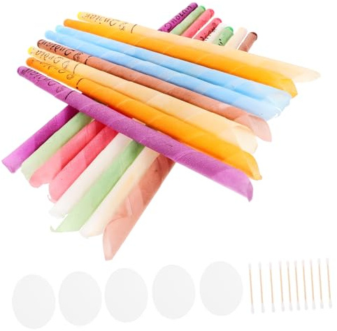 WATIIFUFU 8sets Candele Per La Pulizia Delle Orecchie Strumento Protettivo Per La Udito Kit Rimozione Cerume Per Salute Auricolare Facile Da Usare e Pratico Per Famiglie e Lavoro All Aperto