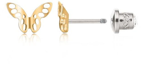 Limerencia G23 Hypoallergen Titan CZ Ohrstecker mit Schraubverschluss,Nickelfreie Gesundheitsstecker Medizinische Ohrringe für Damen Empfindliche Ohren