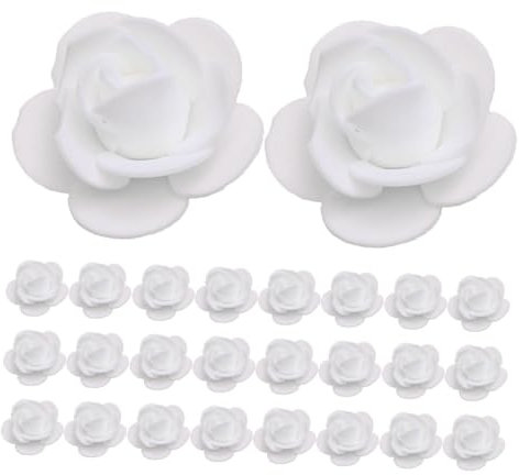Cabilock 50 Stück Künstliche Rosen Künstliche Schaumrosen Künstliche Rosen Dekoration Für Zuhause Hochzeit Party Dekoration