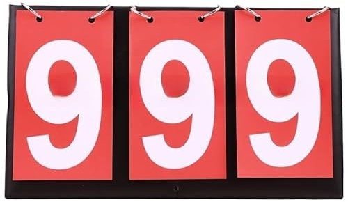YYLUOYANG Anzeigetafel Anzeigetafel Punktezähler, Volleyball Basketball Tennis Tischtennis Anzeigetafeln Scoreboard(3 Digit Red)
