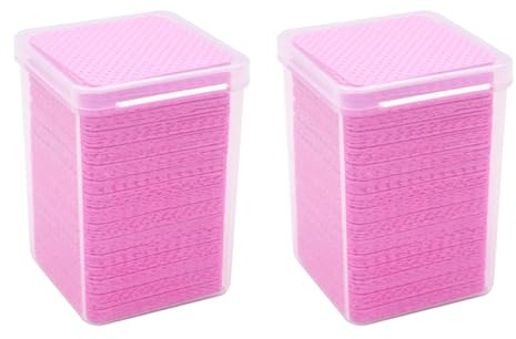 BESTYASH 400stücke Nagellackentferner-pads Aus Vliesstoff Maniküre-entfernungstücher Kleber-entferner-pads Für Nailart-gel-reinigung Wiederverwendbar Für Salon Und Zuhause