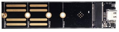 High Speed NGFFS NVME HDD to USB 3.1 Type C Adapter Card with 2 Protocols and Reversible USB Connection Type C SSDS Converter